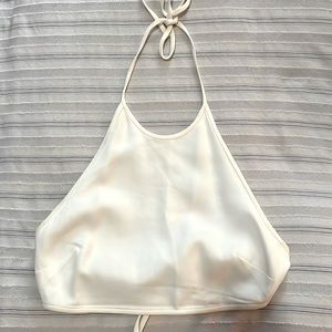 ALC white crop halter top in great condition!